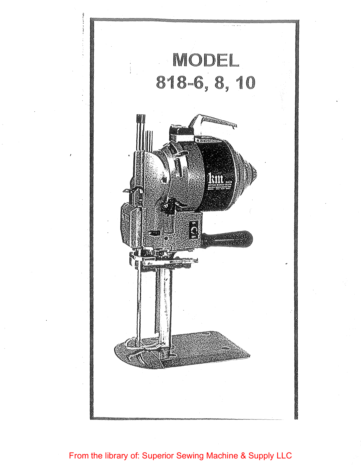 Cutter 818-6, 818-8, 818-10 User Manual - ManualMachine.com