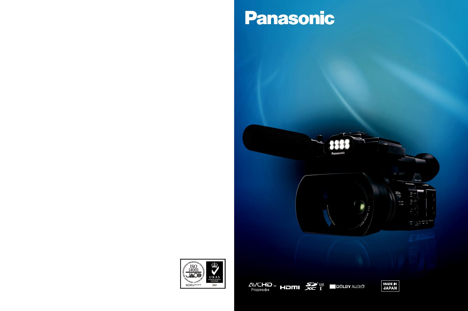 Panasonic AGAC30PJ User Manual