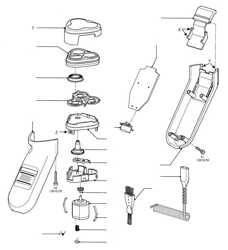 Philips HQ4411A Service Manual