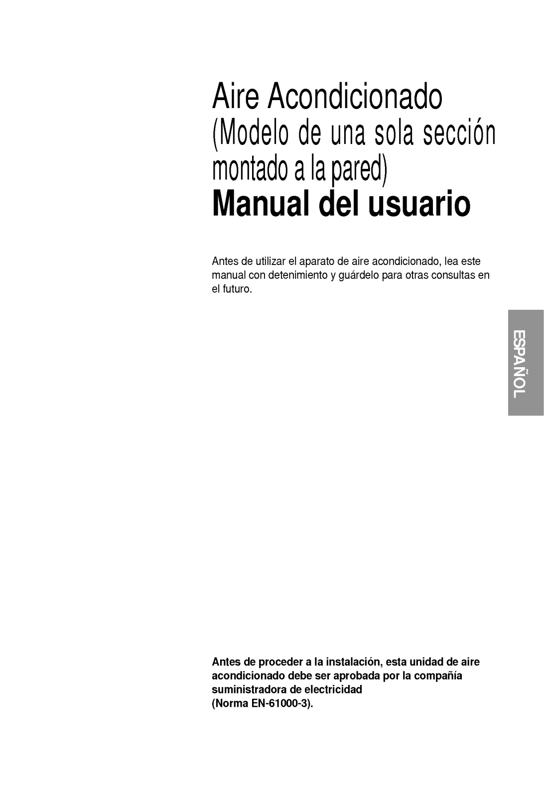 Lg S09AW User Manual