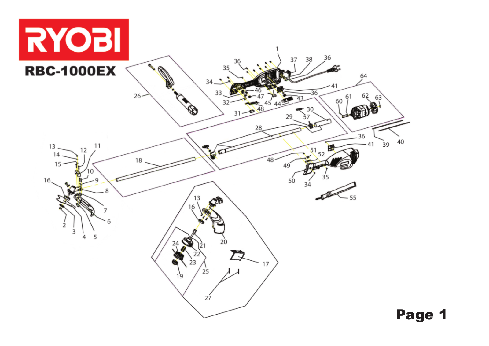 RYOBI RBC-1000EX User Manual