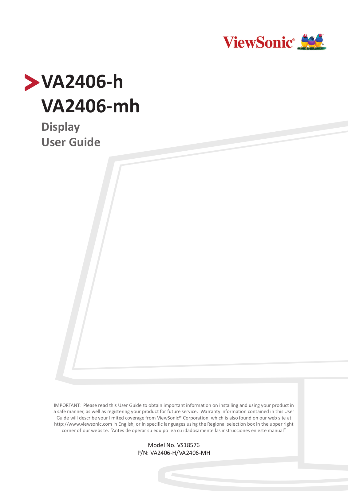 ViewSonic VA2406-h, VA2406-mh User Manual