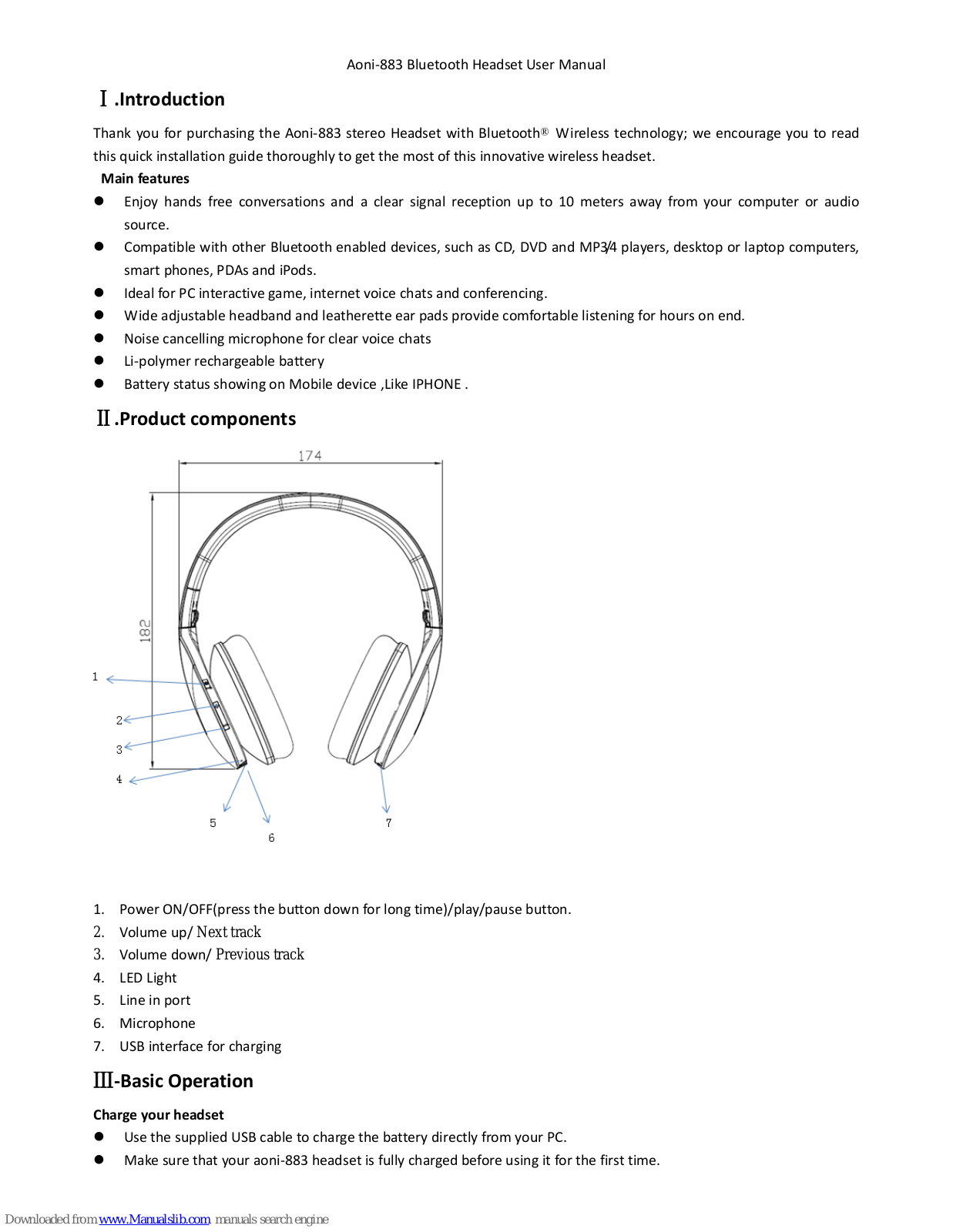 Aoni 883 User Manual - ManualMachine.com