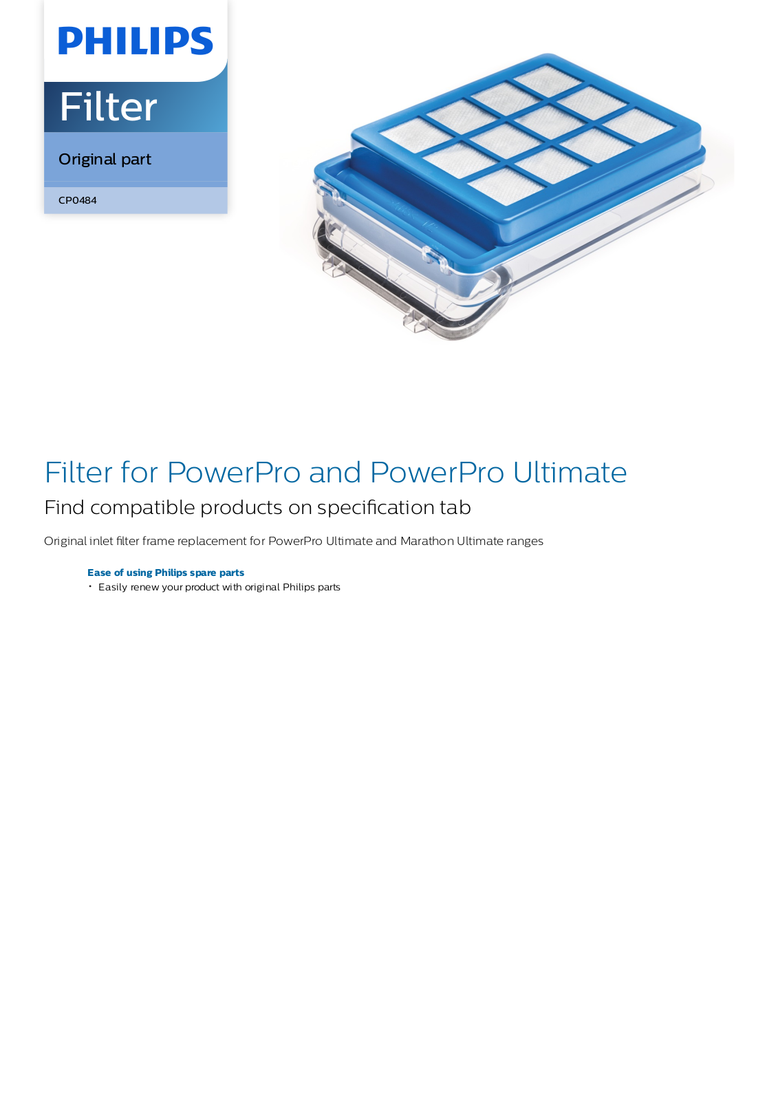 Philips CP0484/01 leaflet - ManualMachine.com
