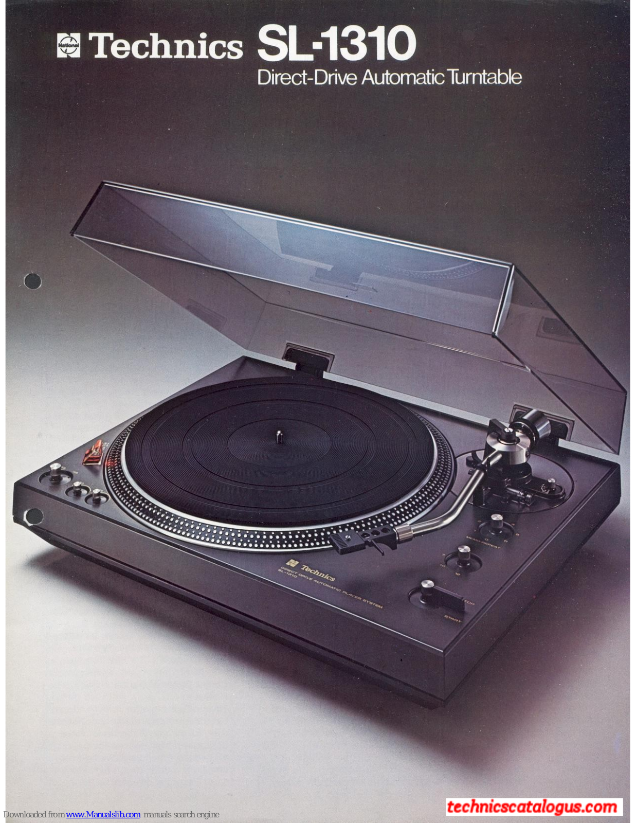 Technics SL-1310 Operating Instructions Manual