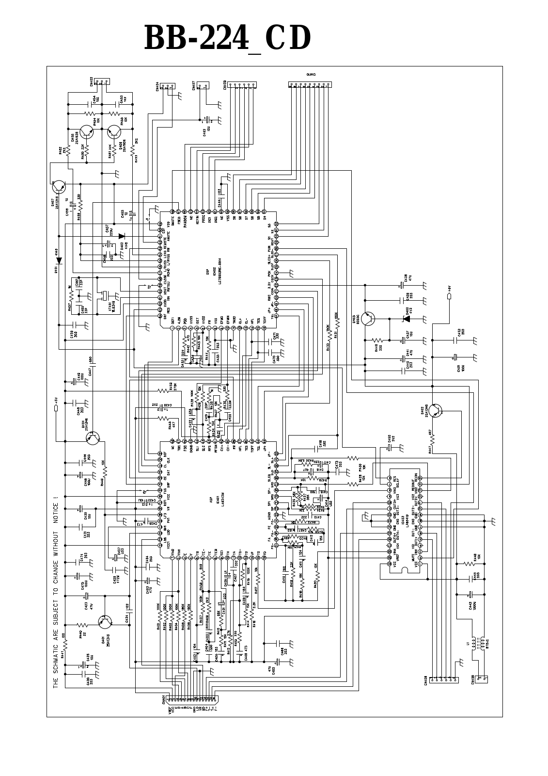 Lenoxx BB-224 Schematic