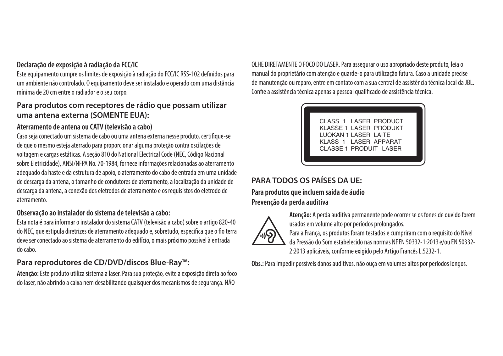 Harman JBLLINK500, JBLLINK300 User Manual