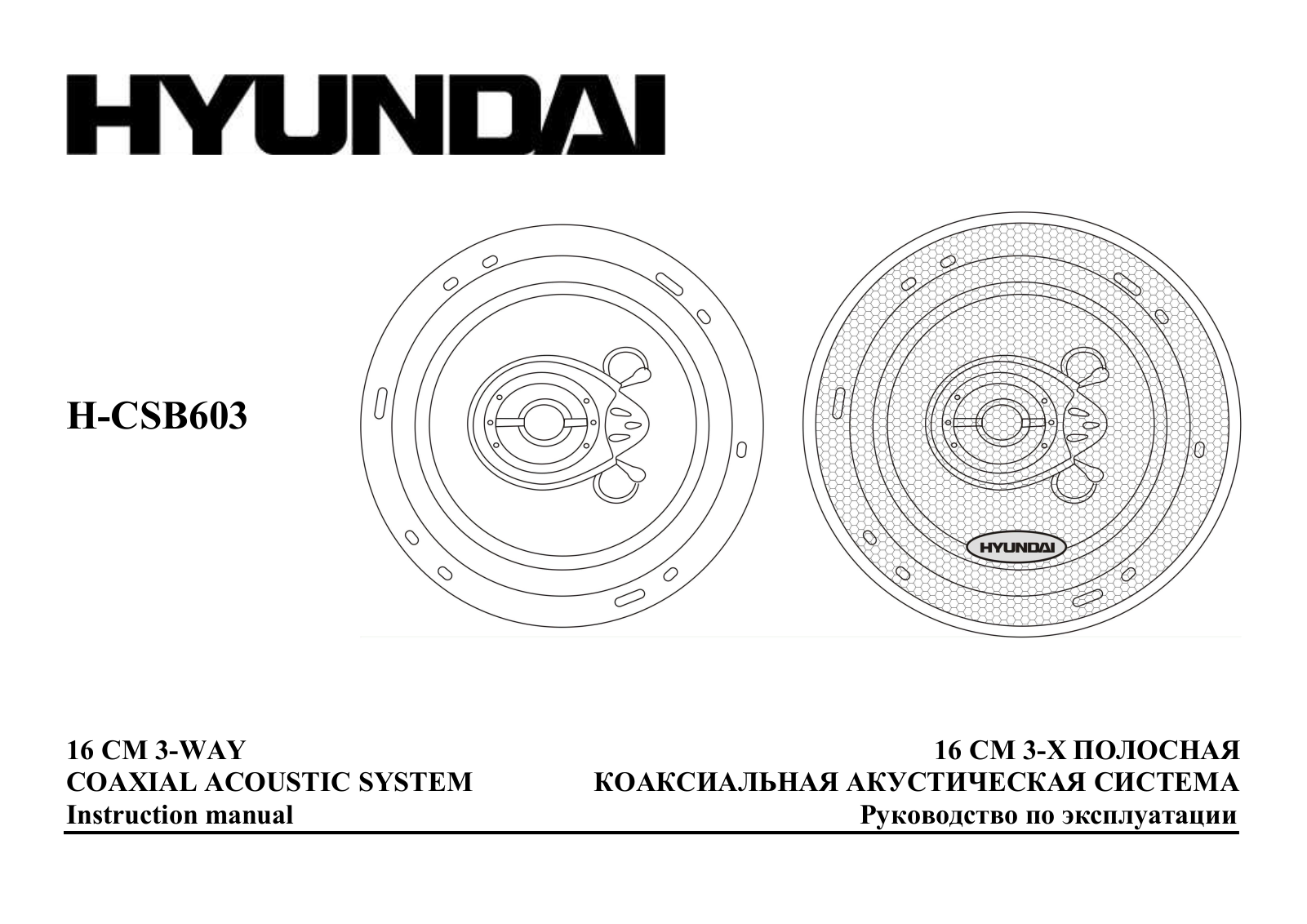 Hyundai Electronics H-CSB603 User Manual