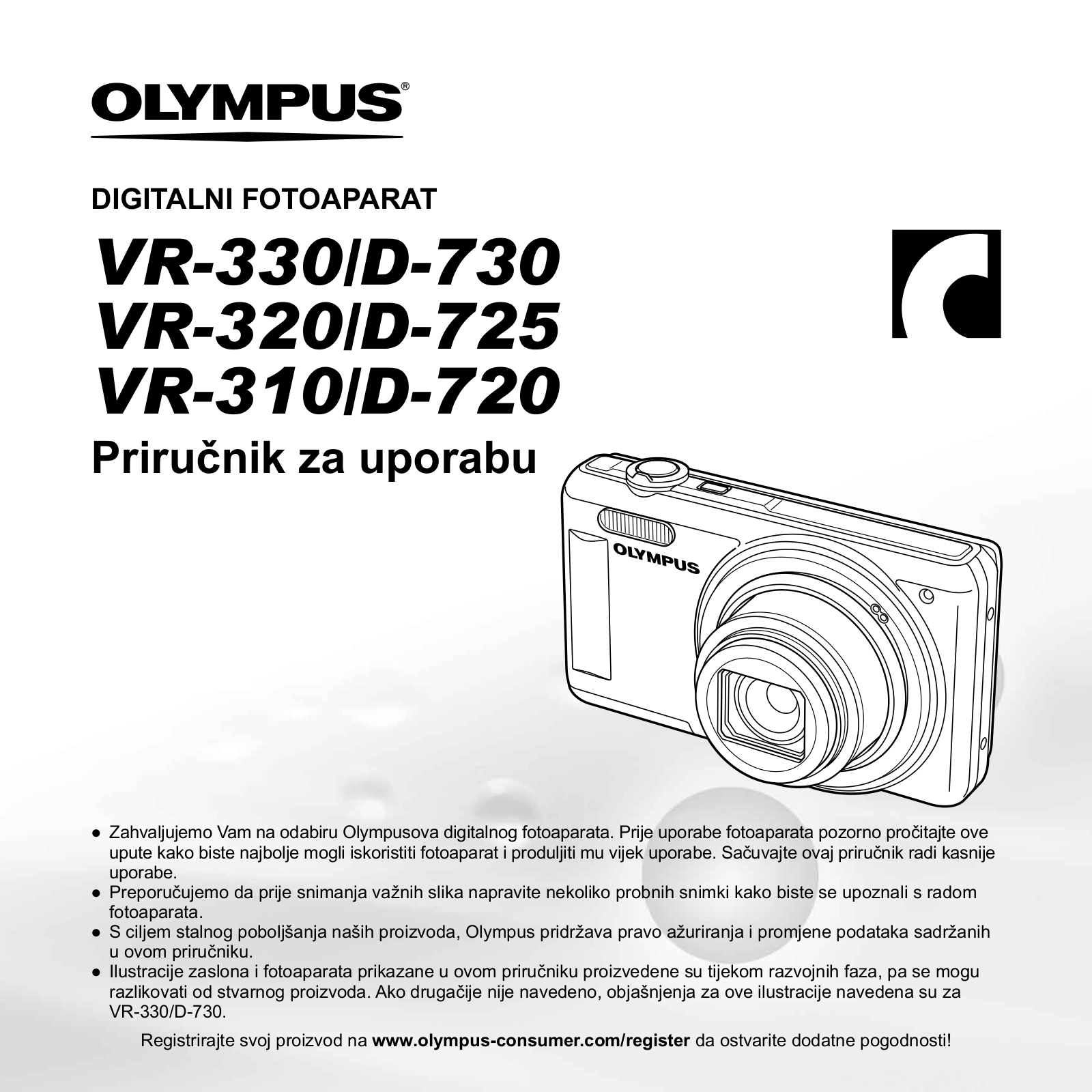 OLYMPUS D-720 User Manual