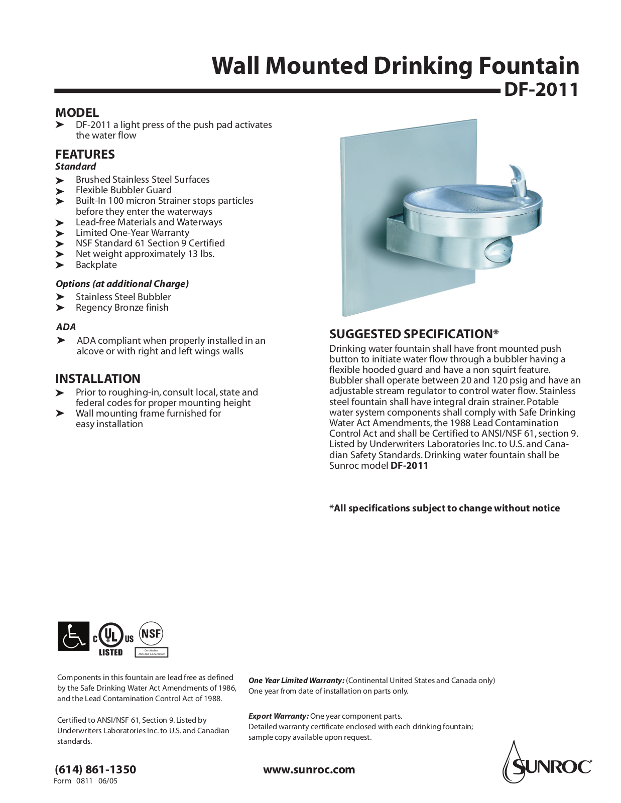 Oasis DF-2011 User Manual