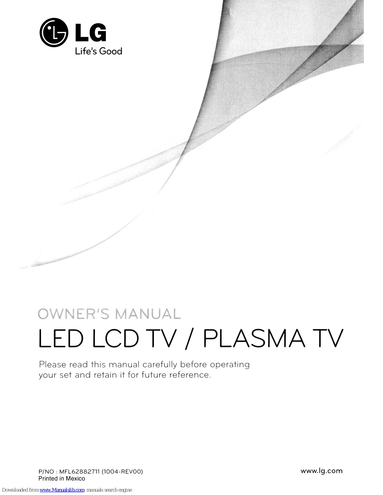 LG 47/55LX9500, 60/72LEX9, 55LX9500, 55LEX8, 47/55LEX8 Owner's Manual