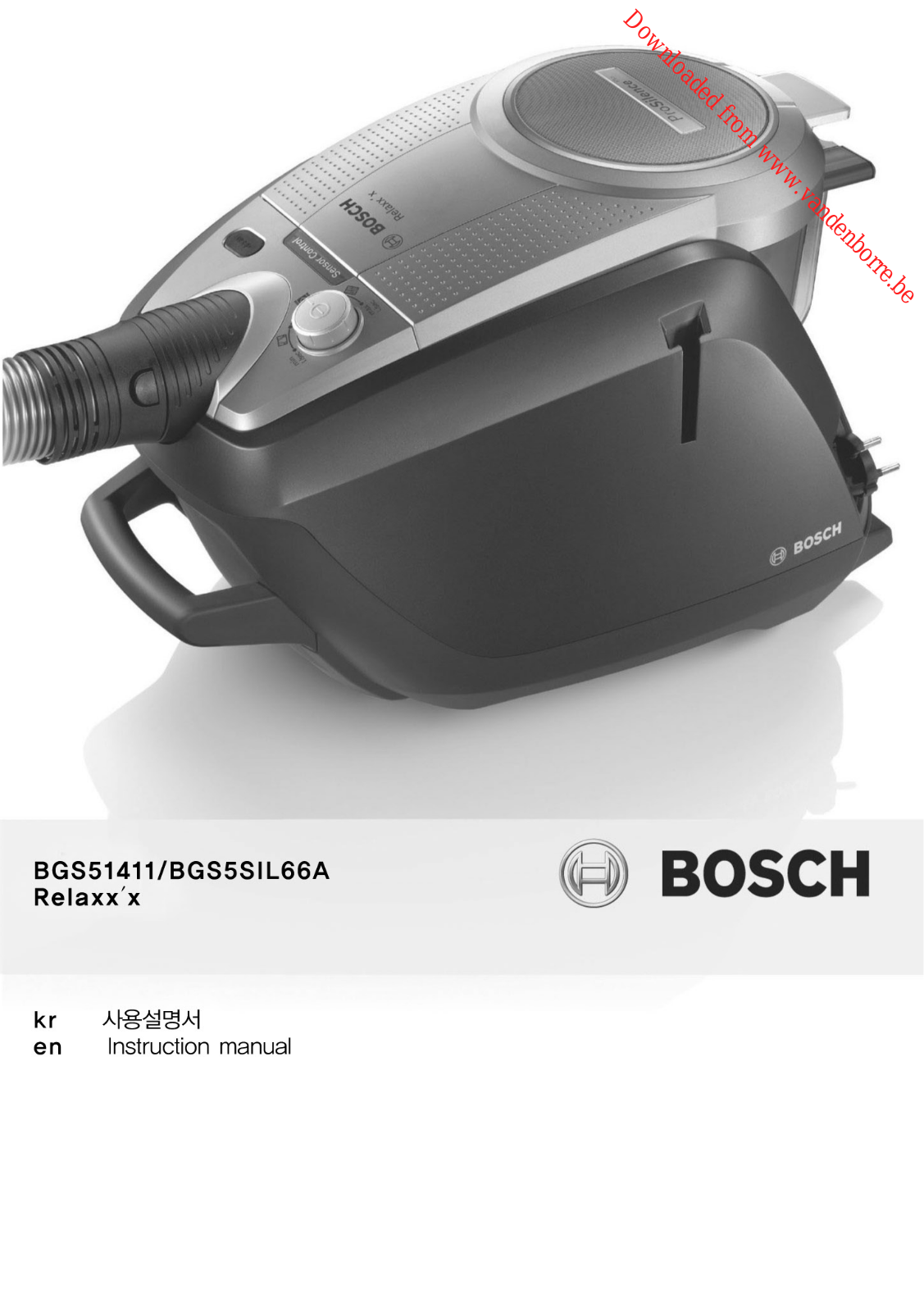 BOSCH BGS5SIL66A User Manual
