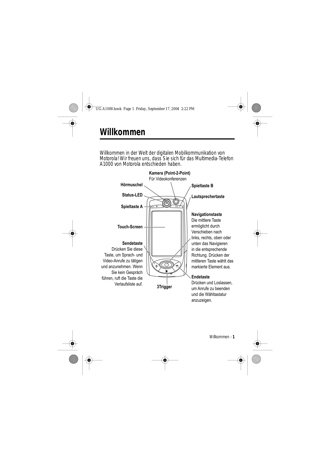 Motorola A1000 User Manual