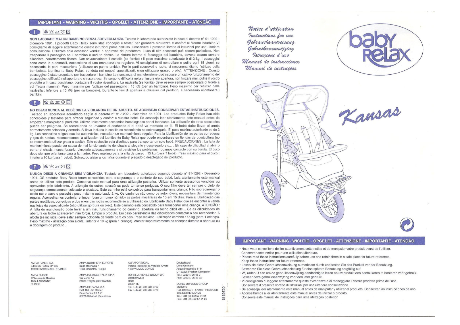 Baby Relax KANSAS User Manual