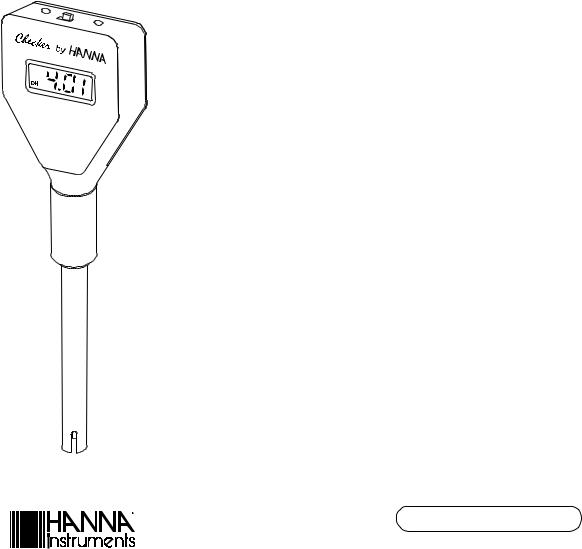 Hanna Instruments HI 98103 User Manual