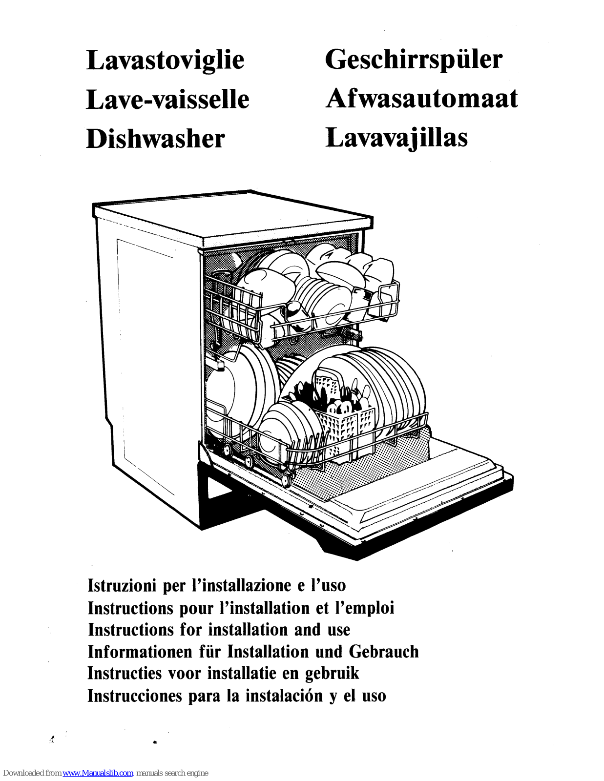 Smeg CSE66B, CSE66W, GVW616W, GVW616Z, LV5011B Instructions For Installation And Use Manual