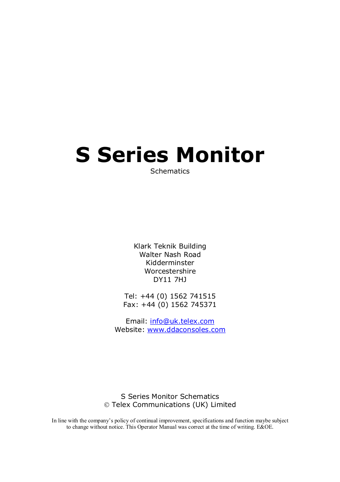 DDA s-series Schematic