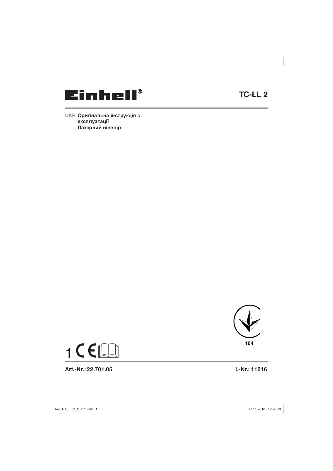 Einhell TC-LL 2 User Manual