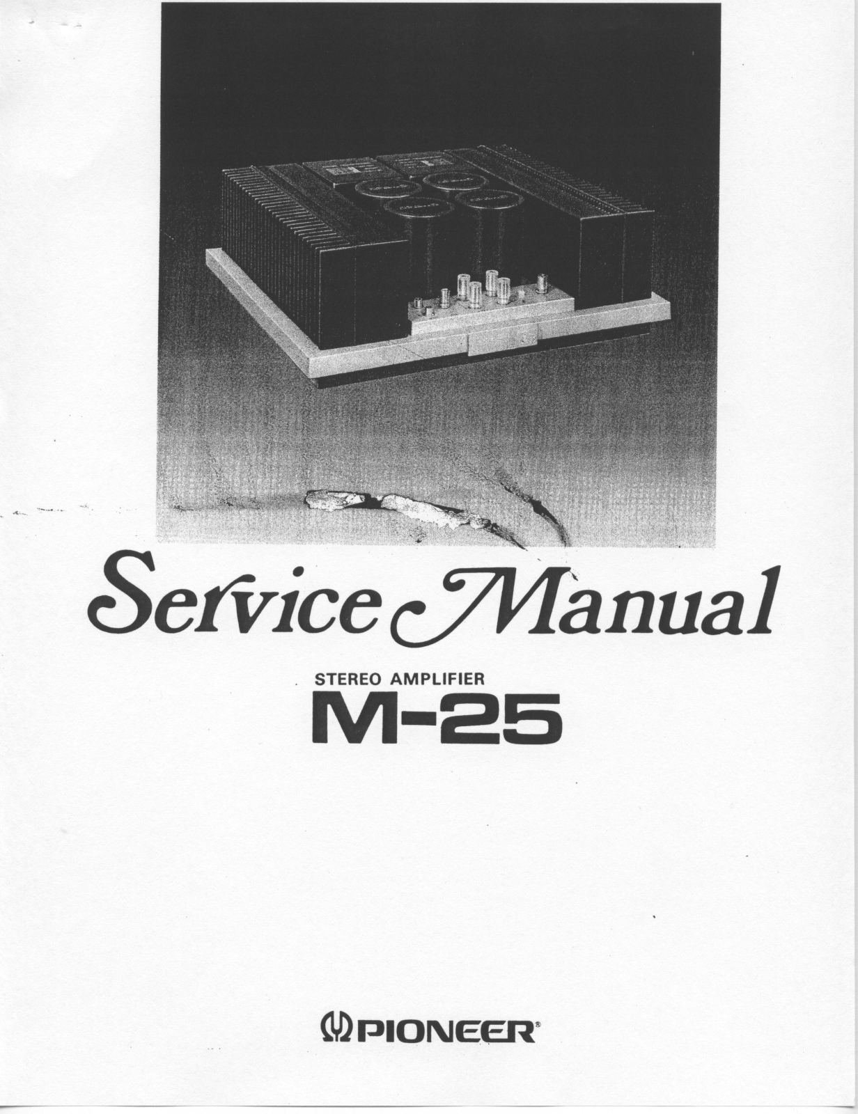 Pioneer M-25 Service manual