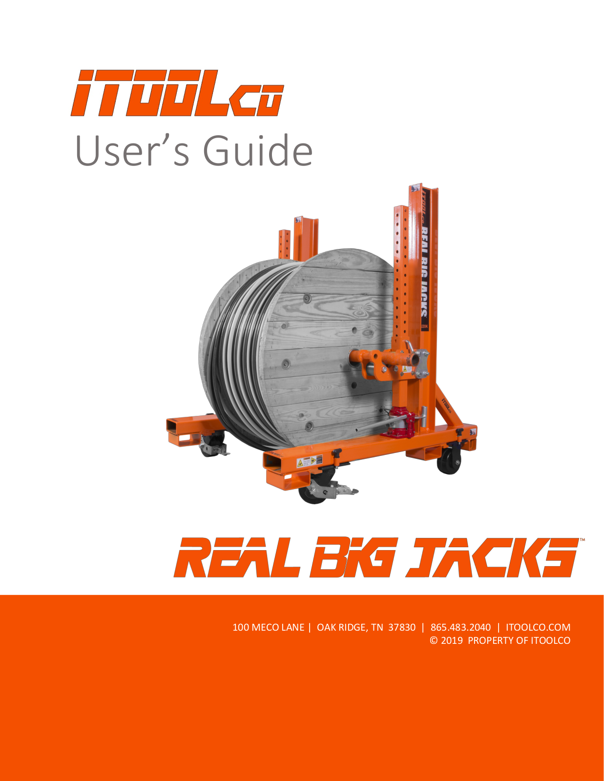 iTOOLco REAL BIG JACKS, RBJ20K User Manual