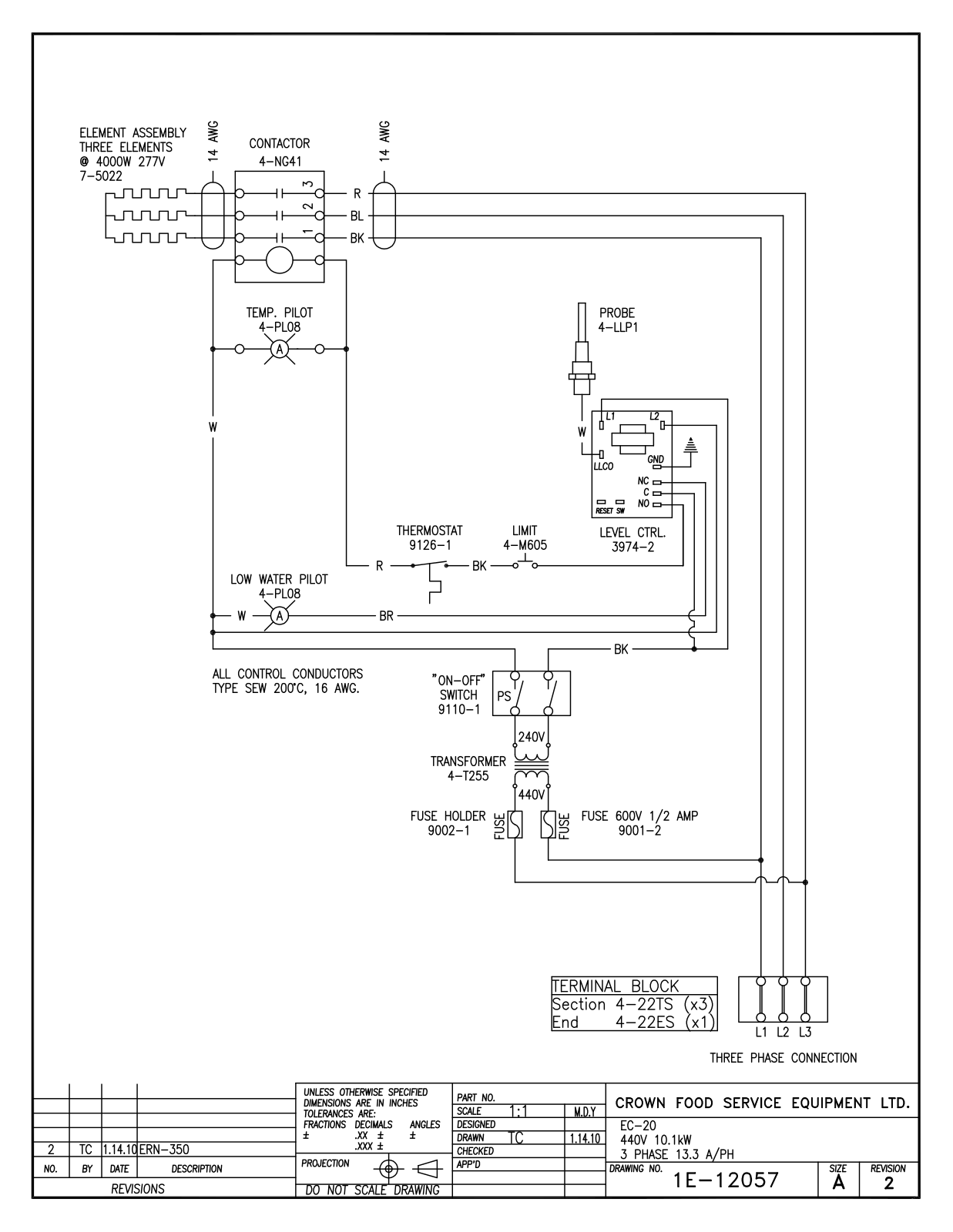 Intek EC-20T 440V 12 kW Service Manual