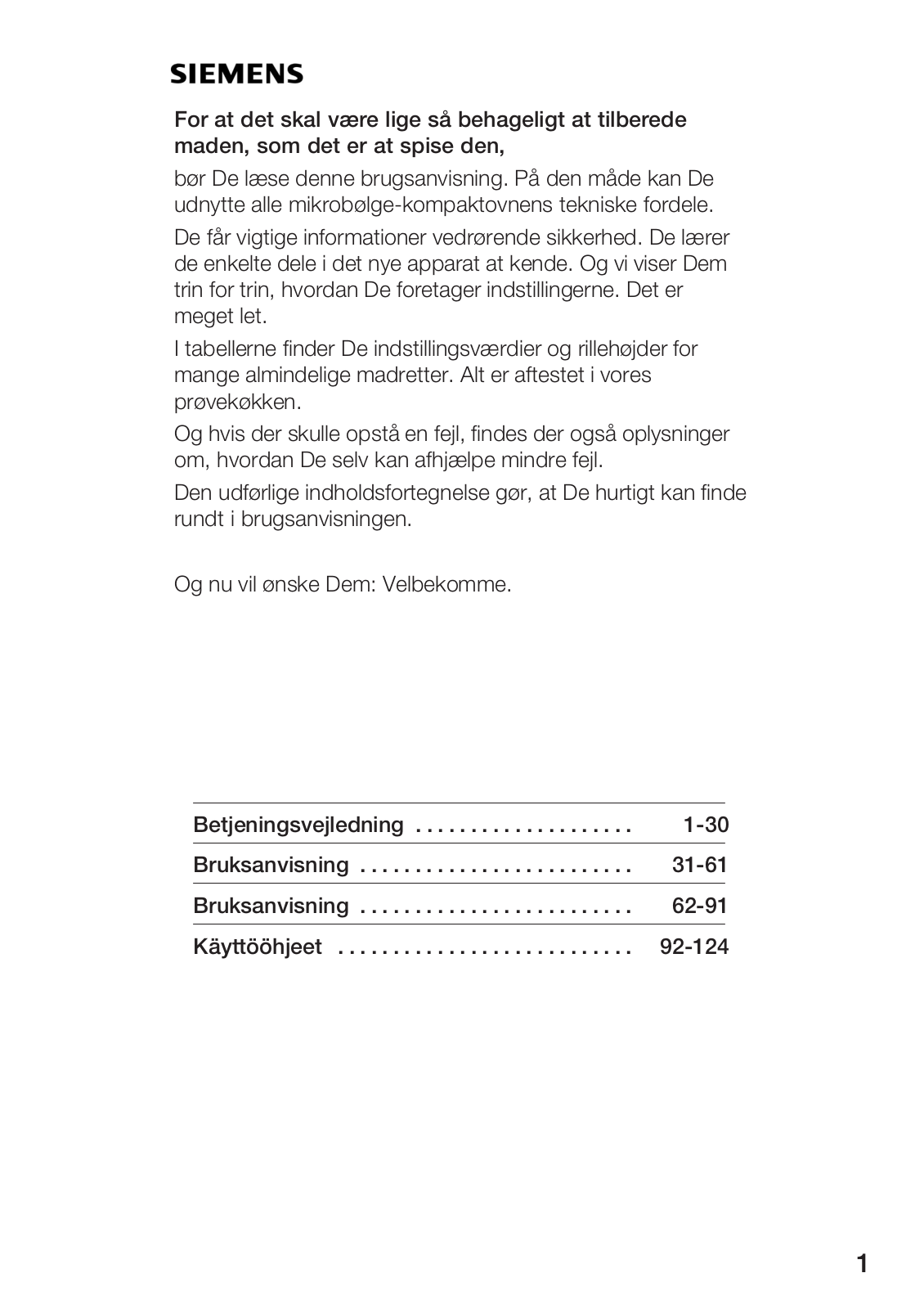 Siemens HF15M240 User Manual