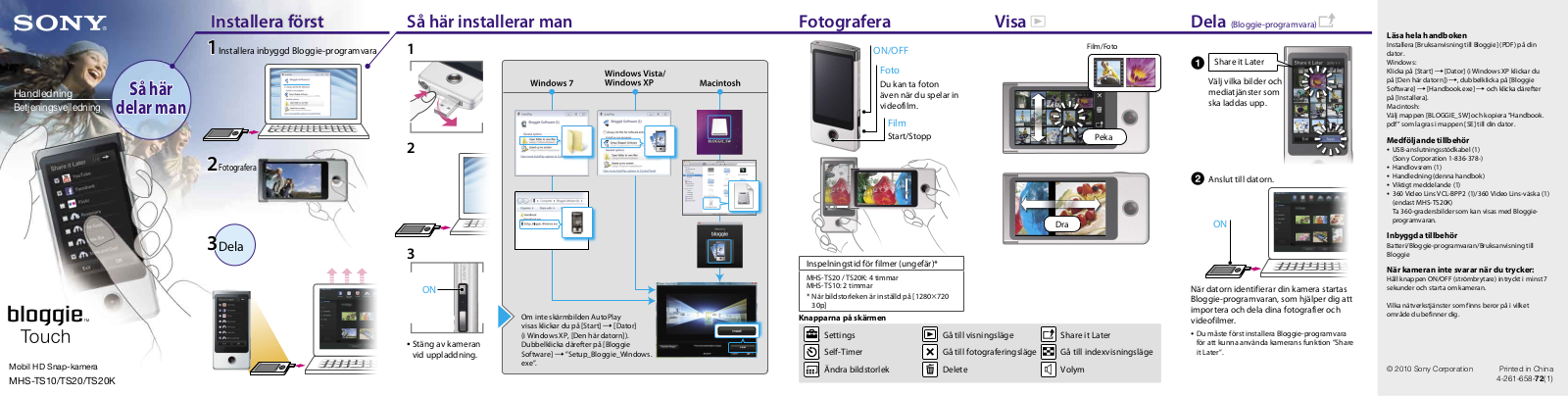 Sony MHS-TS10 User Manual