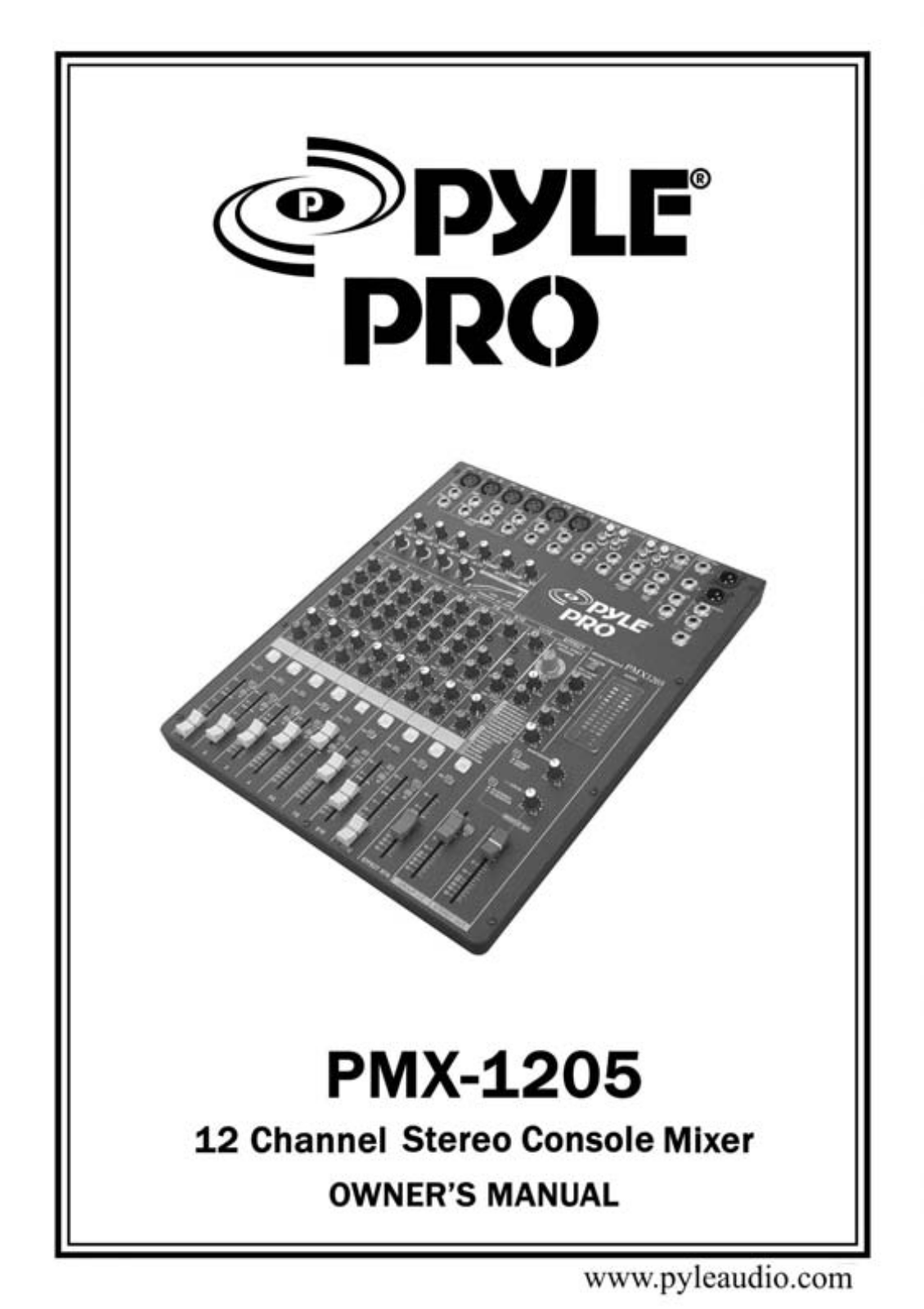 PYLE Audio PMX-1205 User Manual