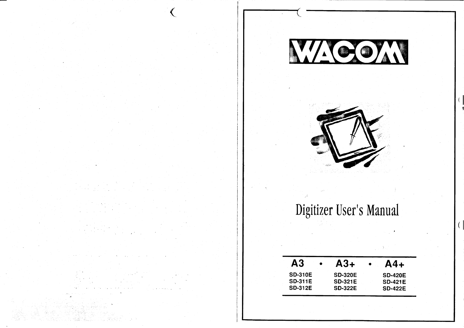Wacom SD-421E, SD-321E, SD-312E, SD-310E, SD-422E User Manual