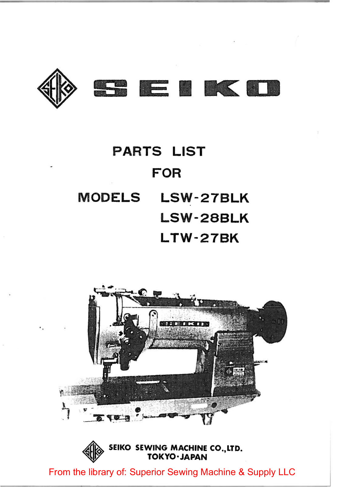 Seiko LSW-27BLK, LSW-28BLK, LTW-27BK User Manual - ManualMachine.com
