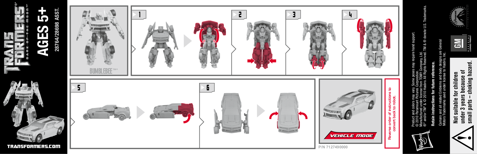 HASBRO TRANSFORMERS Legion Class BUMBLEBEE User Manual