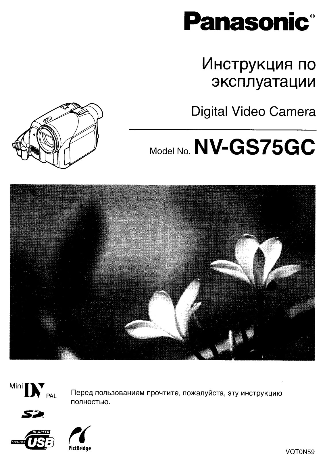 Panasonic NV-GS75GC-S User manual