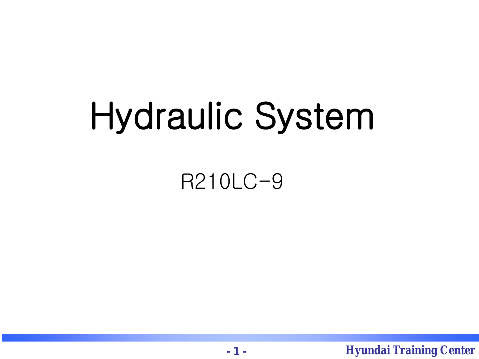 Hyundai R210LC-9 s Schematic