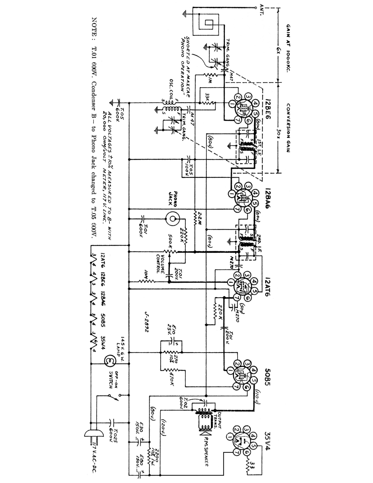 ElectroHome Serenader 5105 Schematic - ManualMachine.com