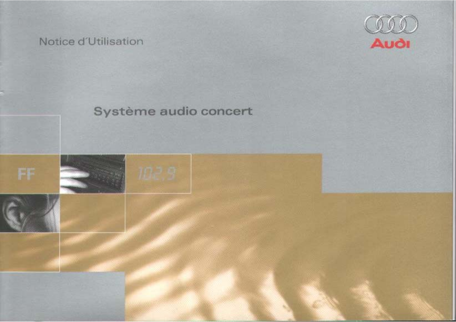 AUDI AUTORADIO SYSTEME AUDIO CONCERT User Manual