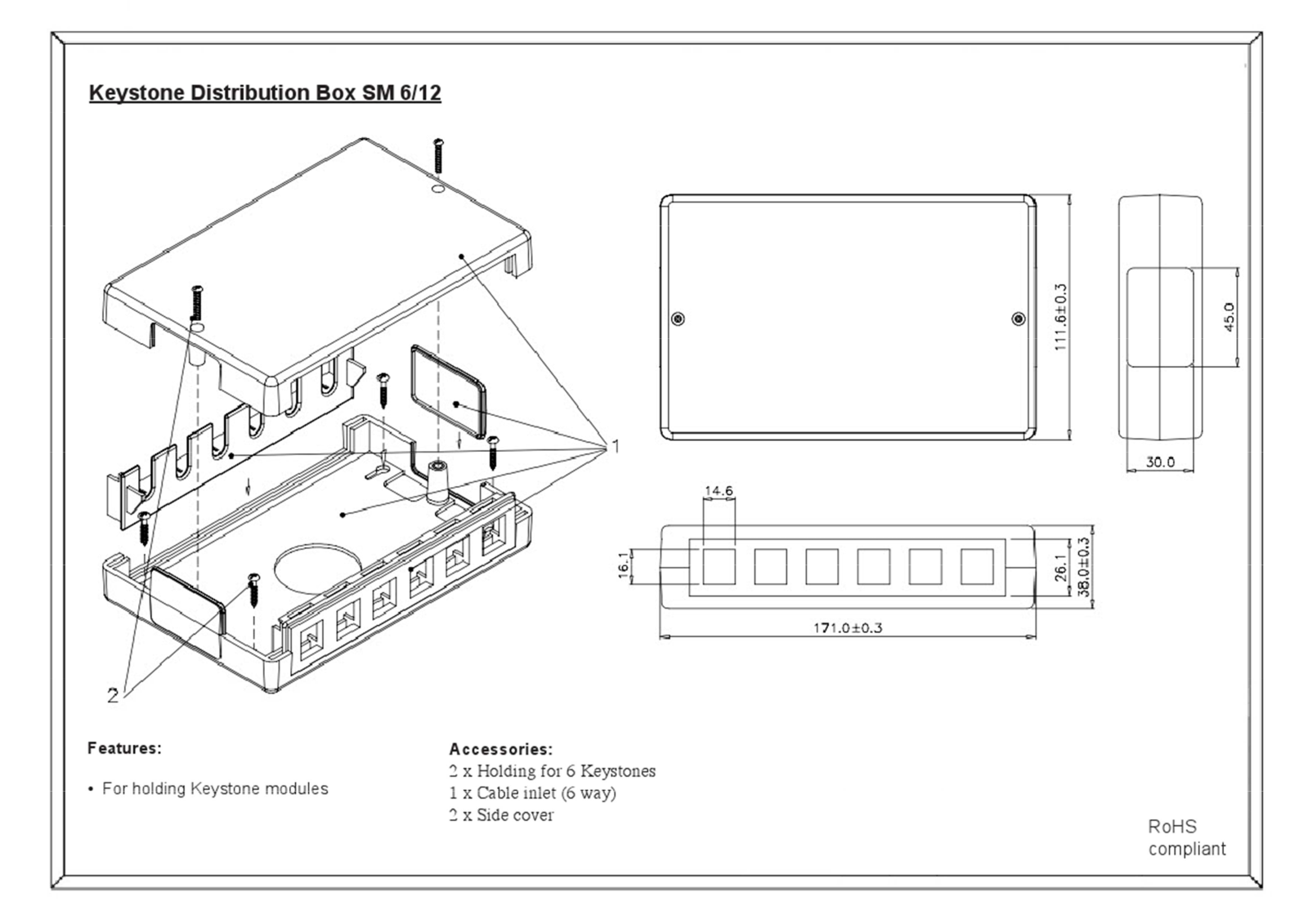 Intellinet IWP-BOXSC-6 Datasheet - ManualMachine.com