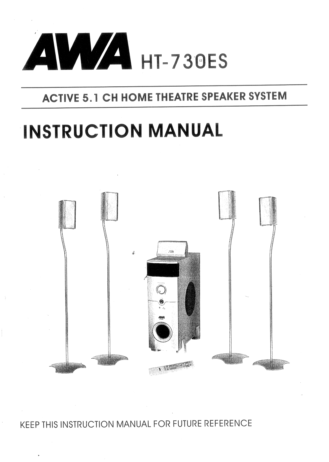 AWA HT730ES User's Manual