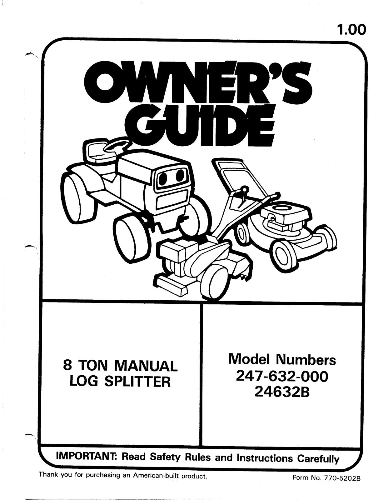 MTD 247-632-000 User Manual