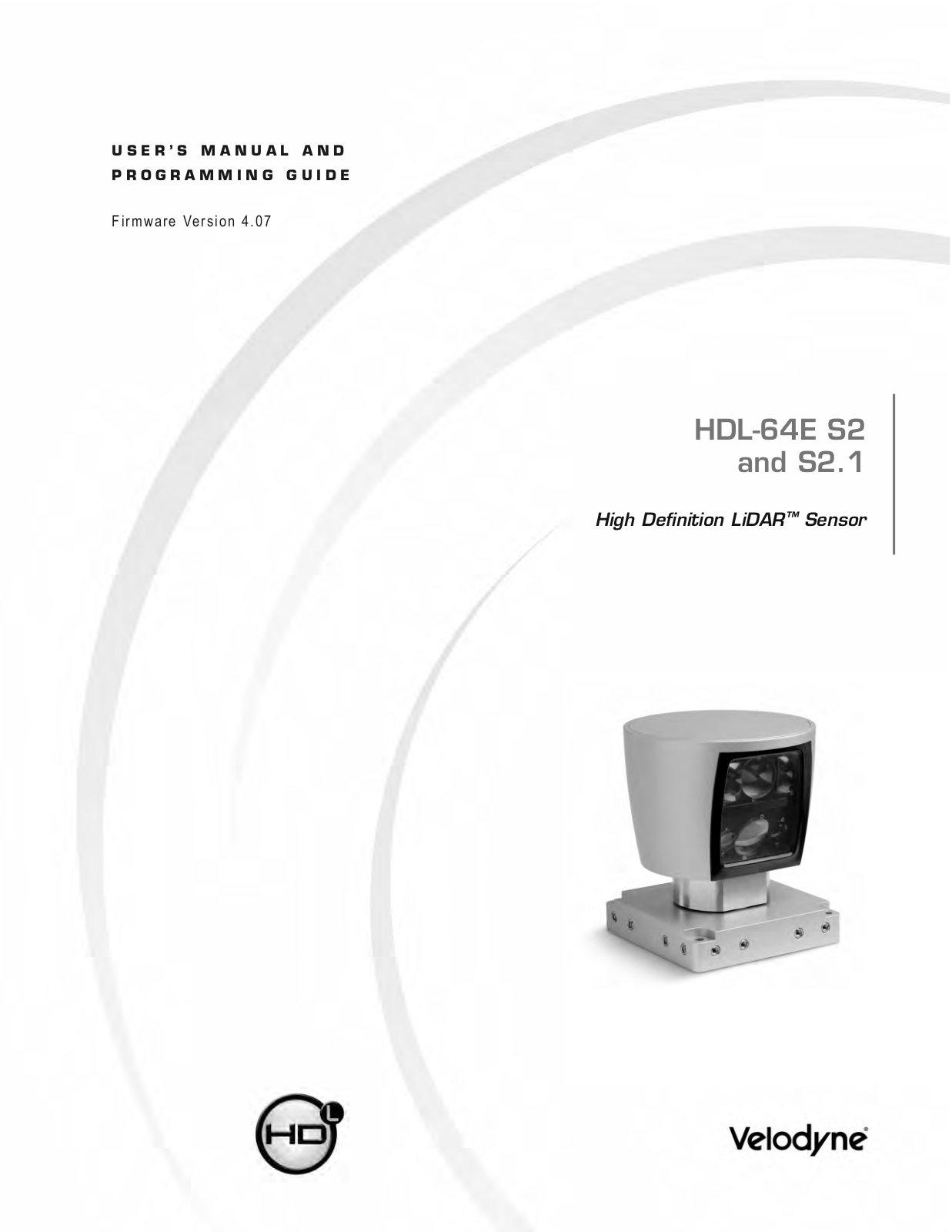 Velodyne Acoustics HDL-64E S2, HDL-64E S2.1 User Manual