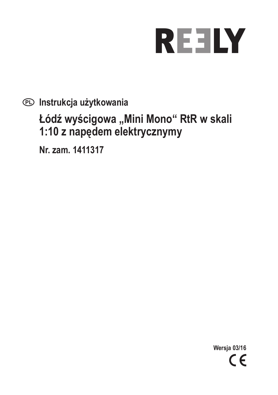 Reely Mini Mono User manual