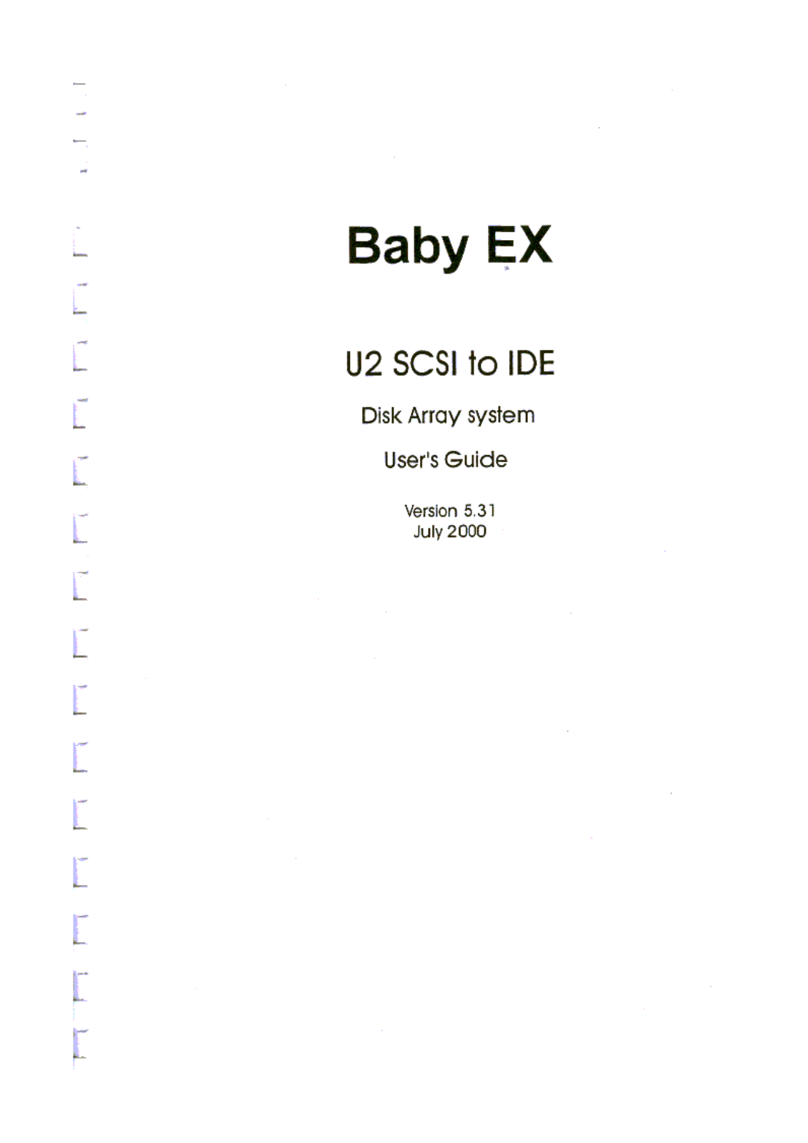 Maxtronic Co BABYEX Users manual