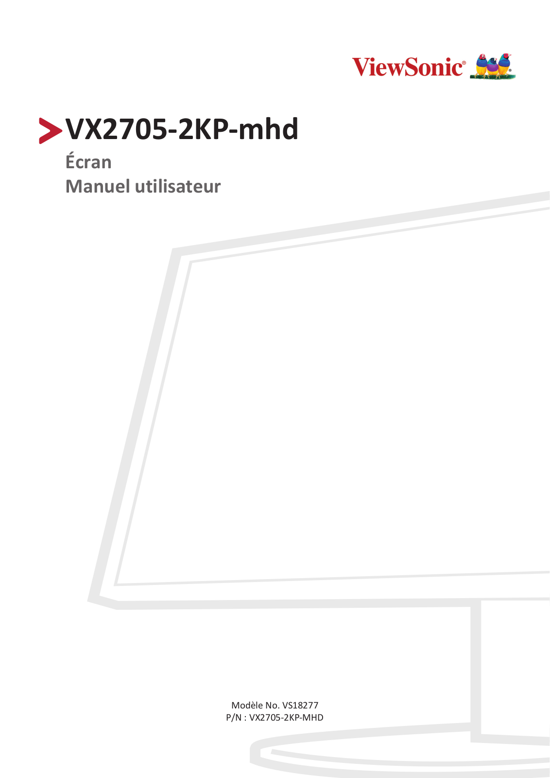 Viewsonic VX2705-2KP-MHD User Guide