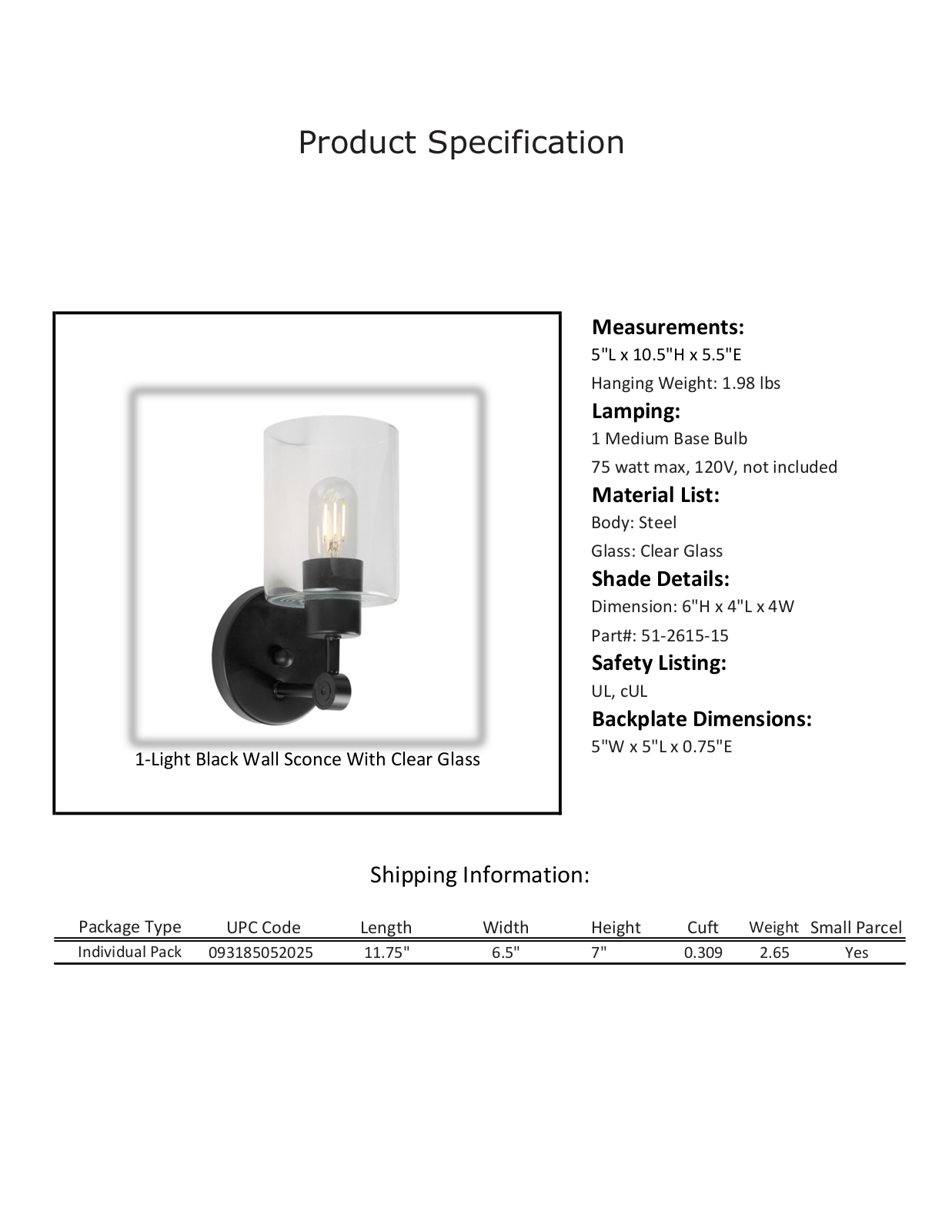 Wade Logan VRKG3265 Specifications - ManualMachine.com
