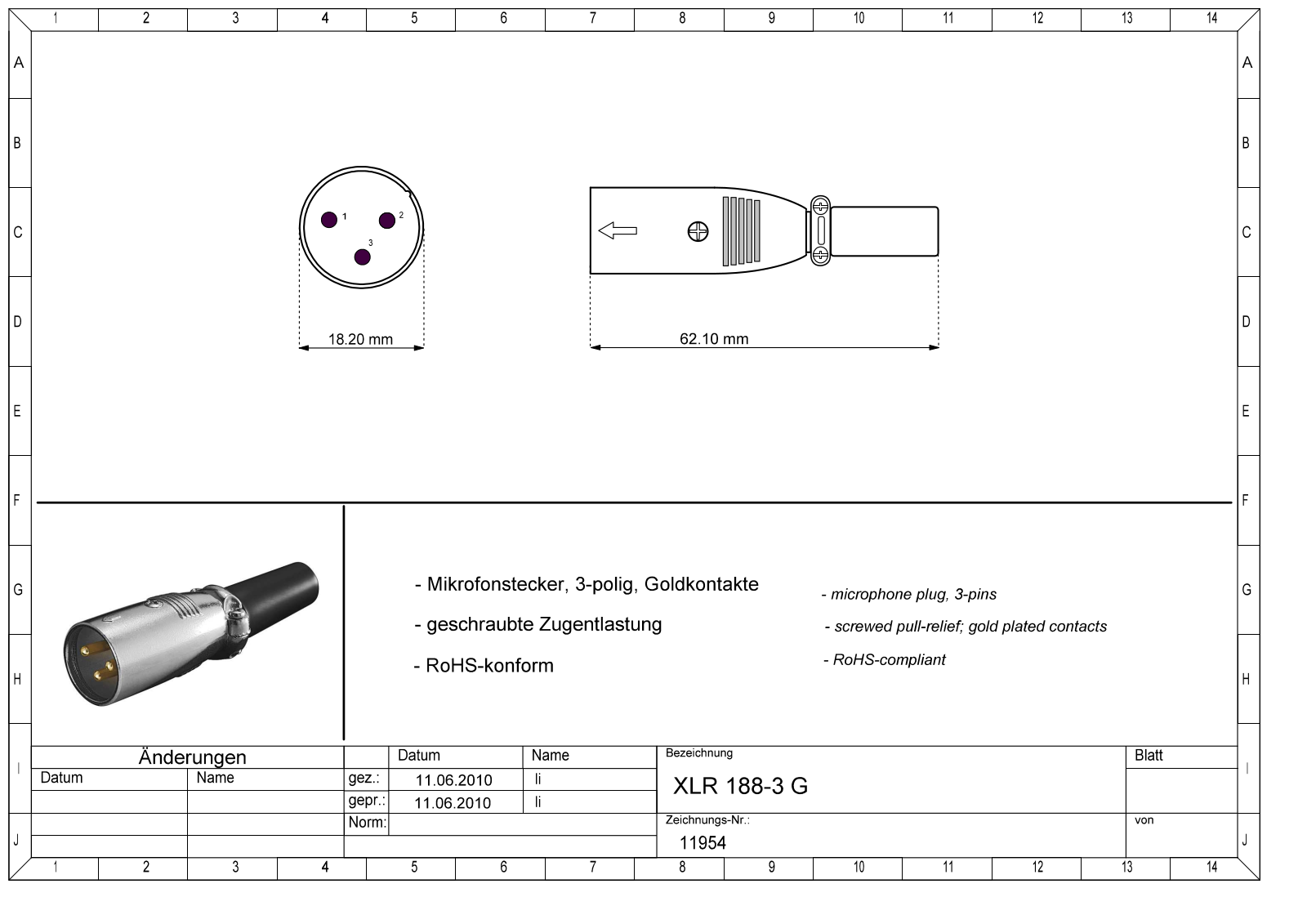 Datasheet XLR 3ST Datasheet (FREI) - ManualMachine.com