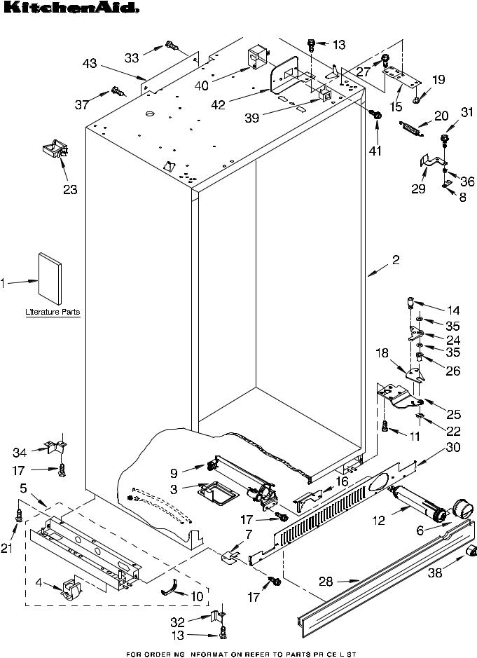 KitchenAid KSSO36FTX02 Parts List