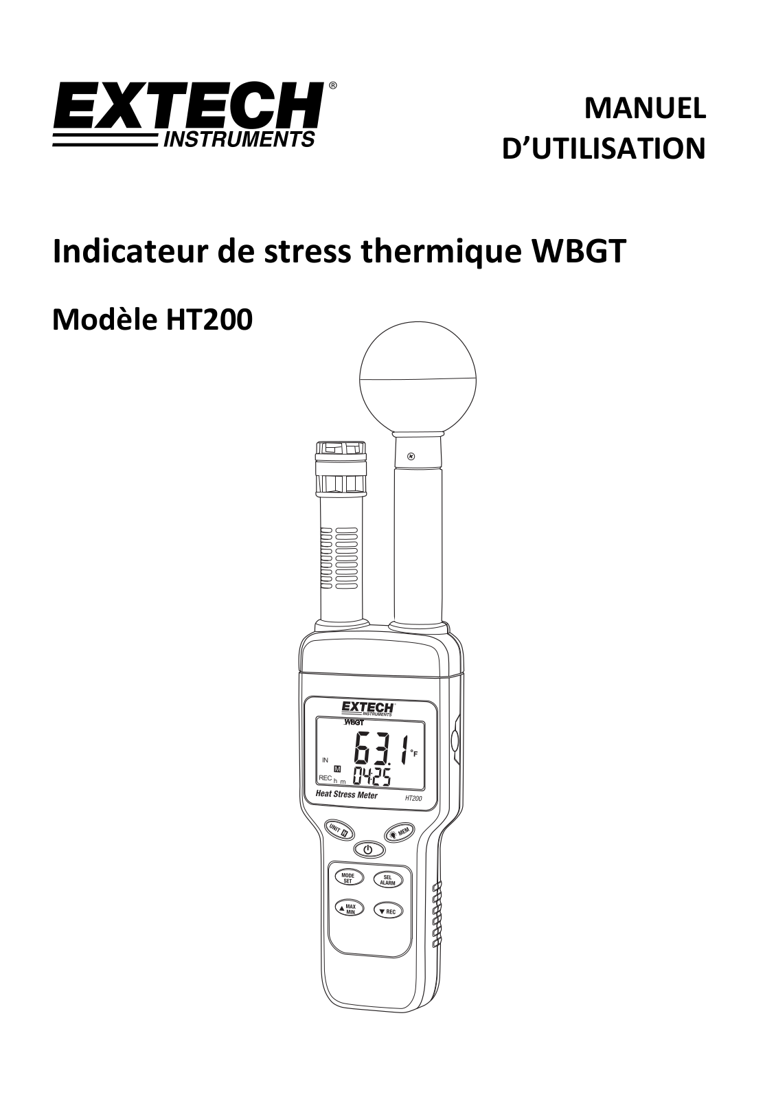 Extech HT200 User guide