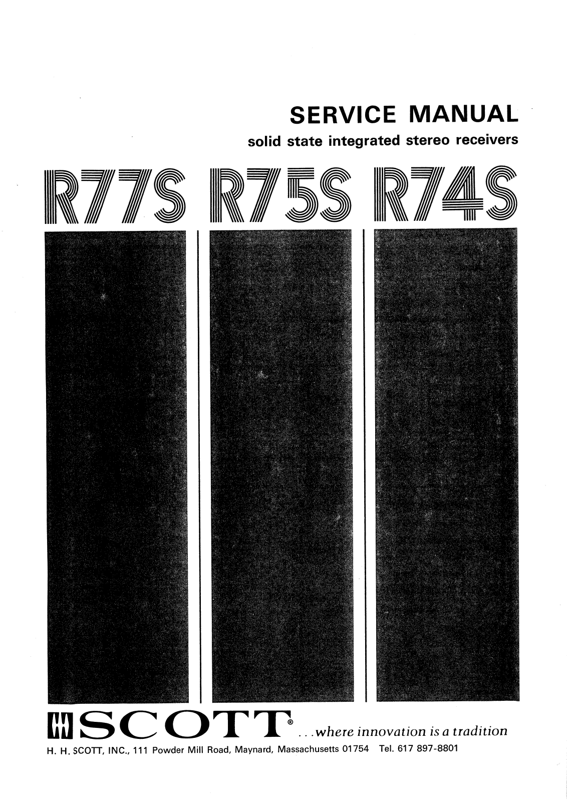 H.H. Scott R-74-S Service manual