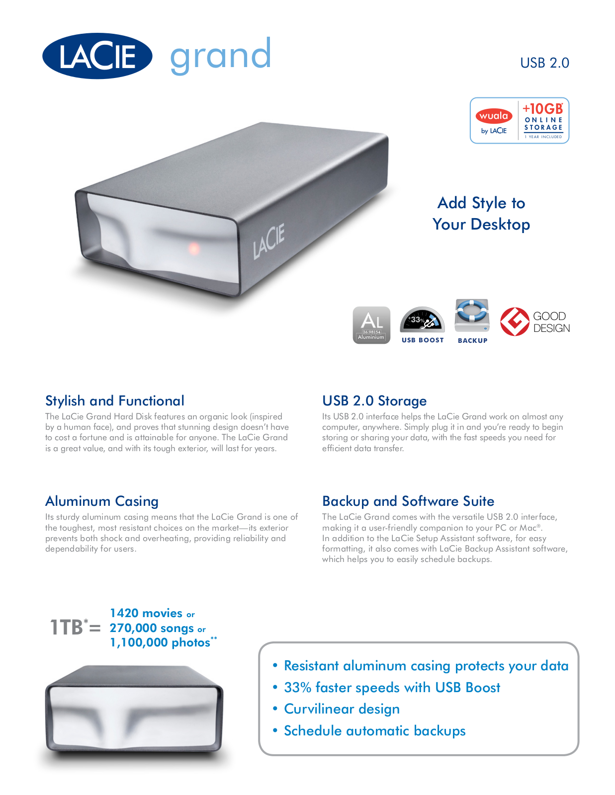 Lacie GRAND HARD DISK User Manual