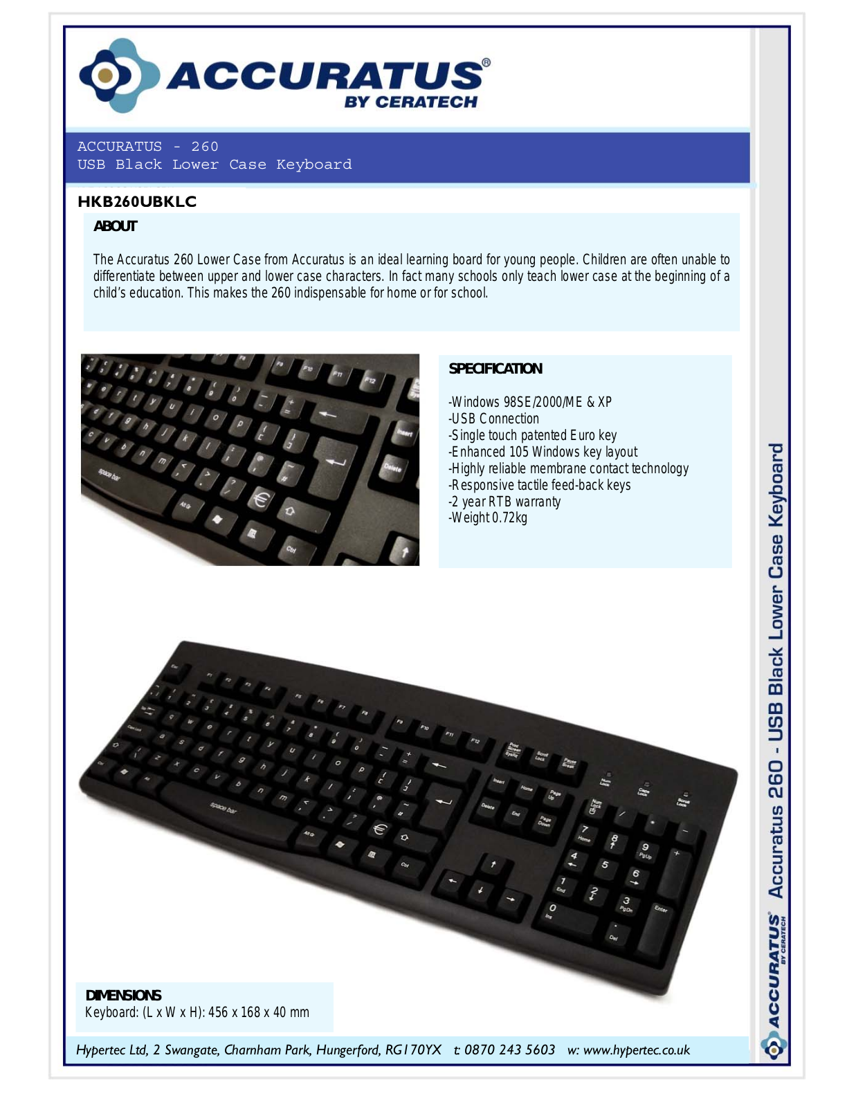 Hypertec HKB260UBKLC User Manual - ManualMachine.com