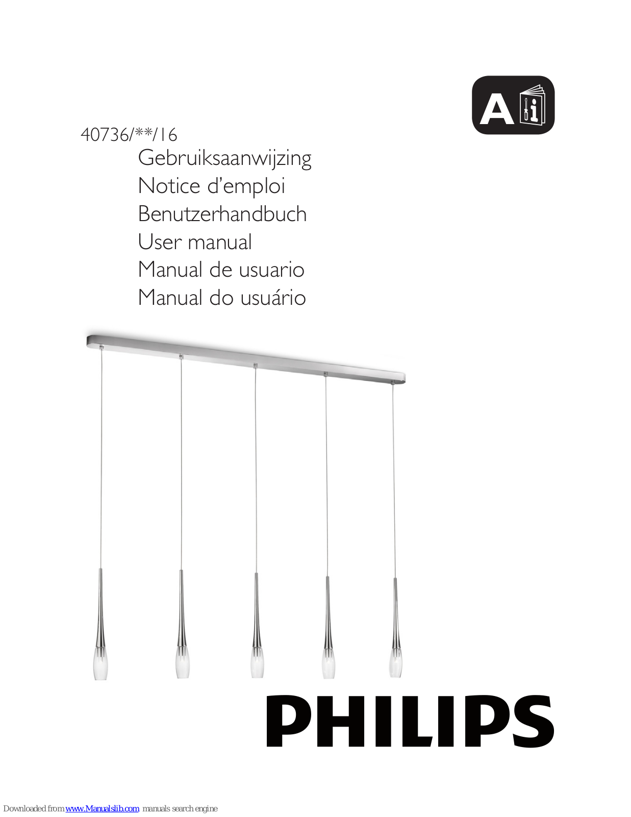 Philips 40736-11-16, 40736/**/16 User Manual